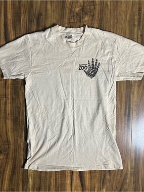 70s or 80s Hanes Cream Short Sleeve San Diego Zoo Graphic Tee
